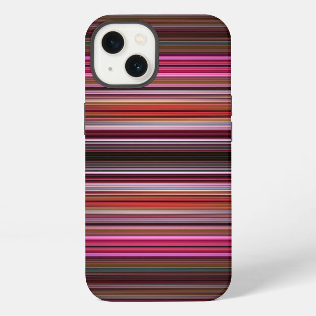 Funda para iPhone Case-Mate con patrón de rayas ro (Reverso )
