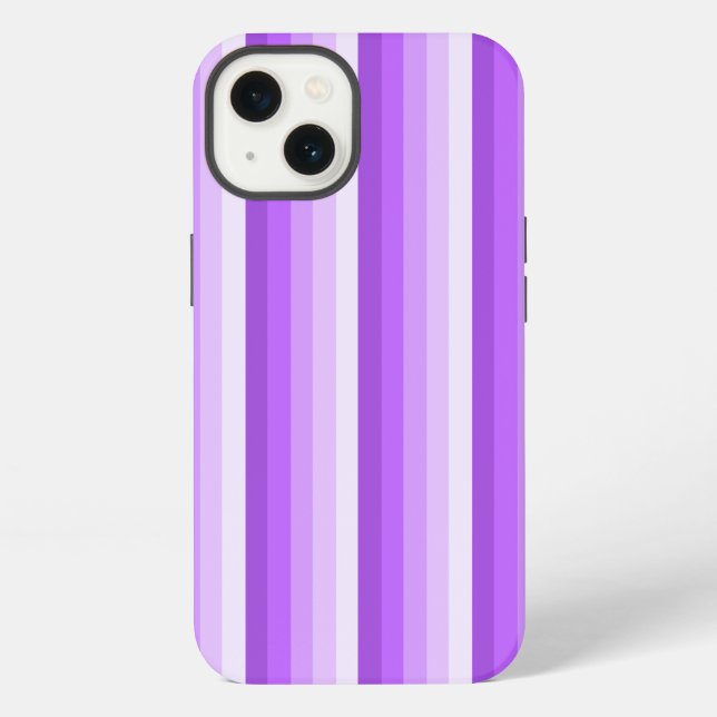 Funda para iPhone Case-Mate con rayas de sombra pú (Reverso )