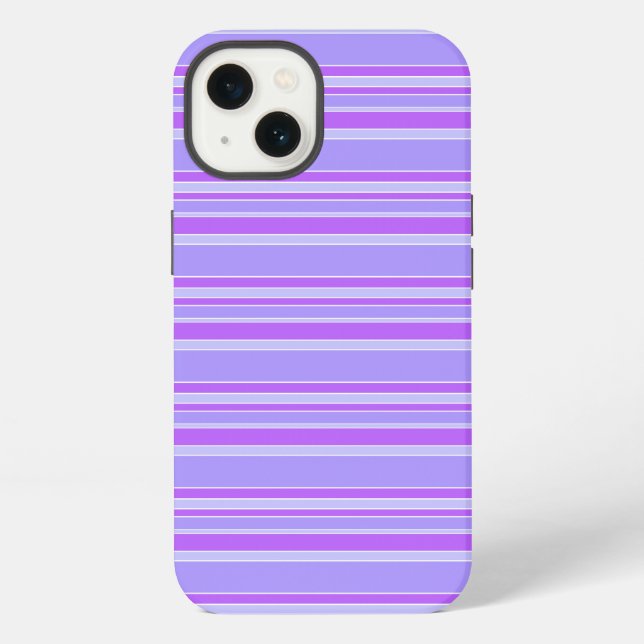 Funda para iPhone Case-Mate con rayas violetas (Reverso )