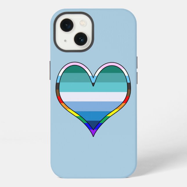 Funda para iPhone Case-Mate Corazón Orgullo Gay (Reverso )