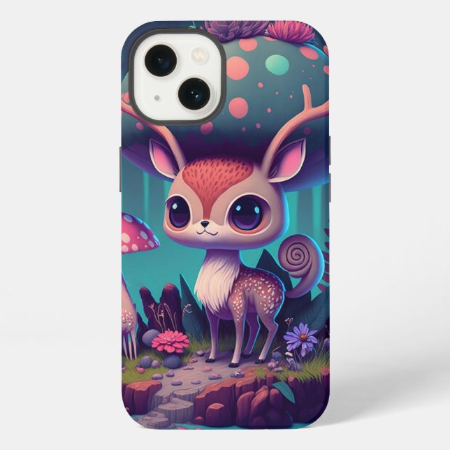 Funda para iPhone Case-Mate de Ciervo Hongo Lindo  (Reverso )
