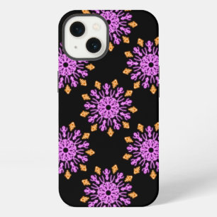 Funda para iPhone Case-Mate de flor neón rosa y na
