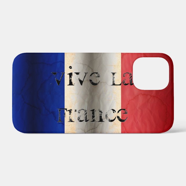 Funda para iPhone Case-Mate de la bandera de Franc (Reverso (Horizontal))