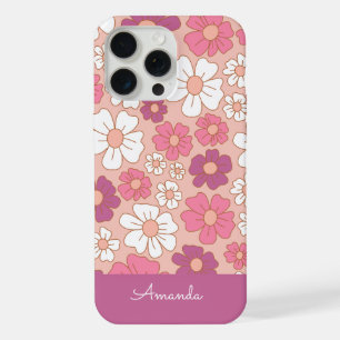 Funda para iPhone Case-Mate floral rosa y blanco