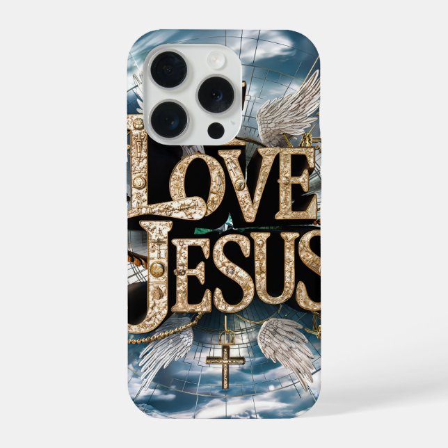 Funda para iPhone Case-Mate I Love Jesus #4 (Reverso )
