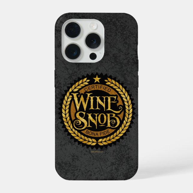 Funda para iPhone Case-Mate para Snobs del Vino (Reverso )