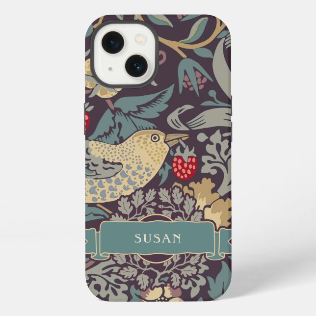Funda para iPhone Case-Mate William Morris Strawbe (Reverso )