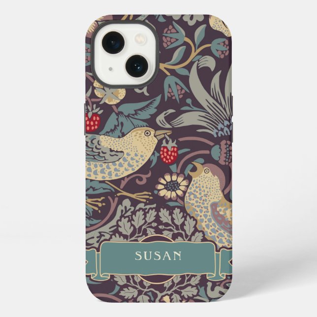 Funda para iPhone Case-Mate William Morris Strawbe (Reverso )