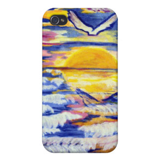 Carcasa Para iPhone 4/4S Caso de espec. de la puesta del sol