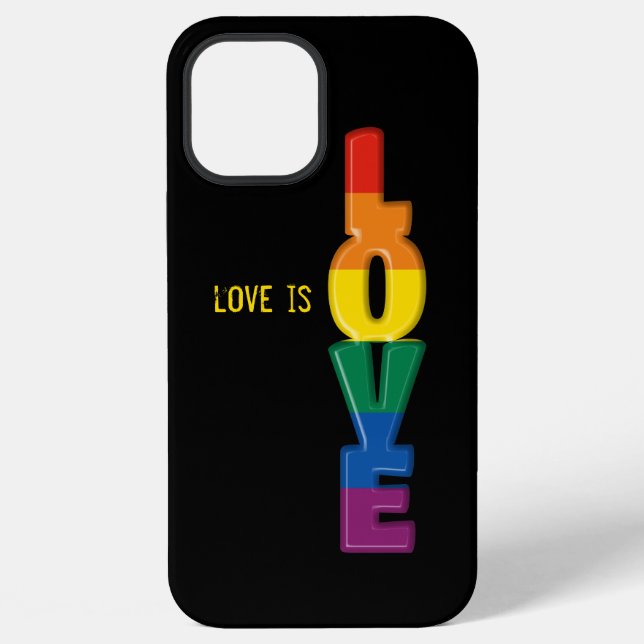 Funda Para iPhone Caso de iPhone Case-Mate de amor de arcoíris (Reverso )