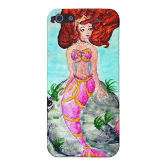 Carcasa Para iPhone 5 Caso de la sirena de la acuarela