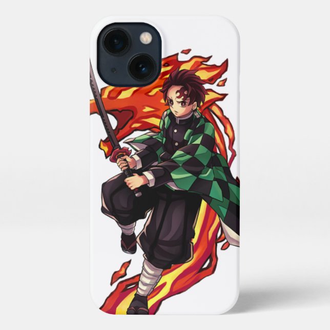 Funda Para iPhone Caso de Tanjiro Kamado (Reverso )