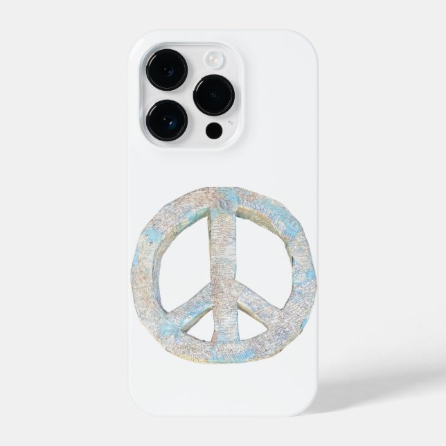 Funda Para iPhone Caso de teléfono de signo de paz (Reverso )