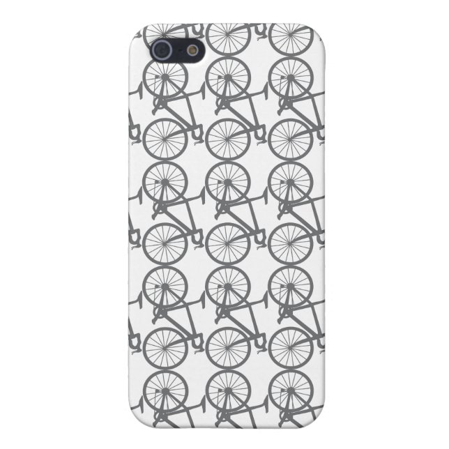 Funda Para iPhone Caso del iPhone de la bici del gris ahumado (Atrás)