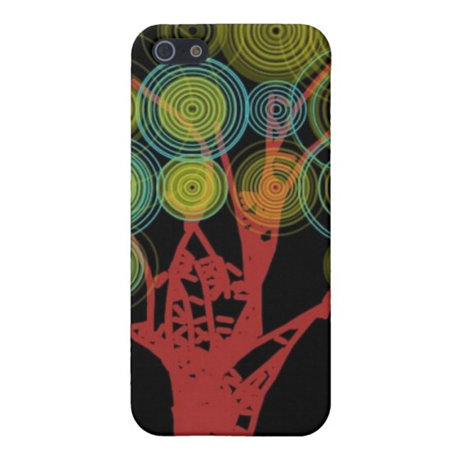 Funda Para iPhone Caso del iPhone del árbol de la música (Atrás)