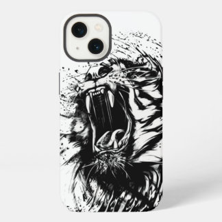 CASO IPHONE DE APPLE DE TIGRE BLANCO Y NEGRO