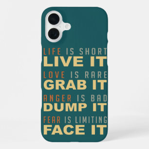 Funda Para iPhone 16 Plus Casos de consejos de vida motivacionales