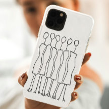Casos de iPhone (mujeres dibujadas a mano)