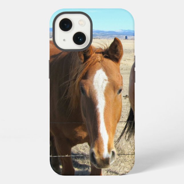 Funda Para iPhone Casos de teléfono de caballo (Reverso )