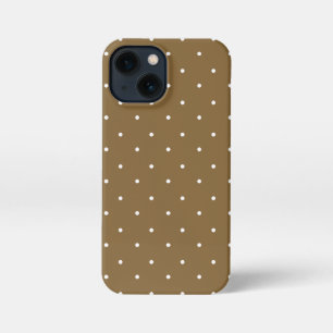 Funda Para iPhone 13 Mini Casos de teléfono de puntos de polka crudos y blan