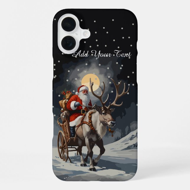 Funda Para iPhone Casos de teléfono nocturno de navidades (Reverso )