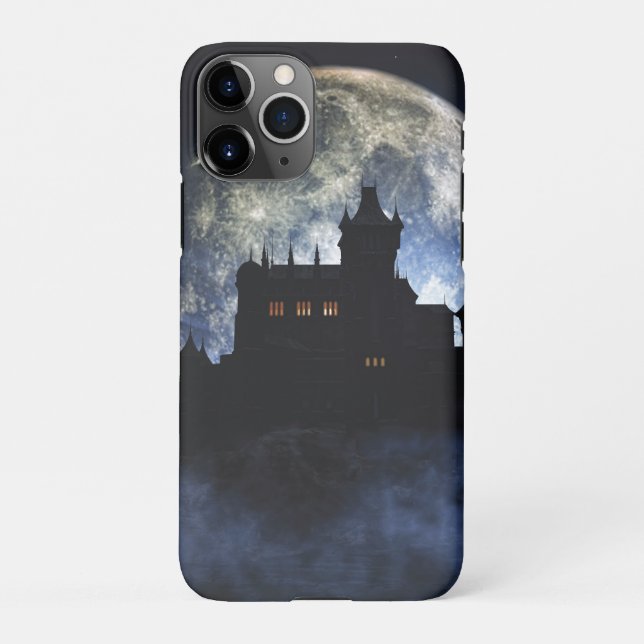 Funda Para iPhone Castillo de fantasía durante la noche (Reverso)
