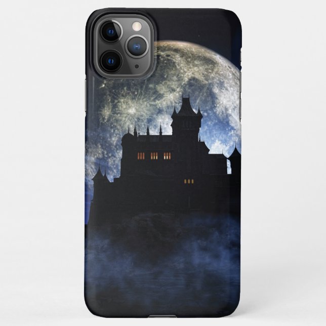 Funda Para iPhone Castillo de fantasía durante la noche (Reverso)