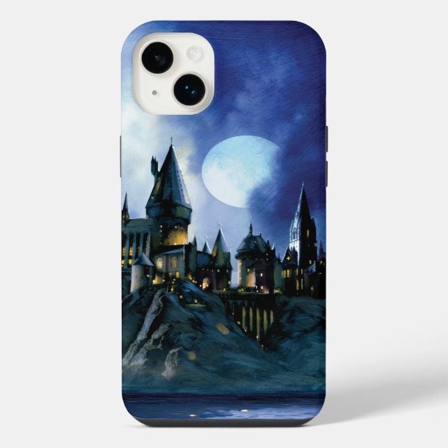 Funda Para iPhone Castillo de Harry Potter | Hogwarts de Noche (Reverso)