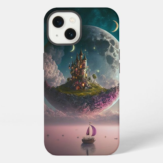 Funda para iPhone Castle In The Moon Fantasy Case- (Reverso )