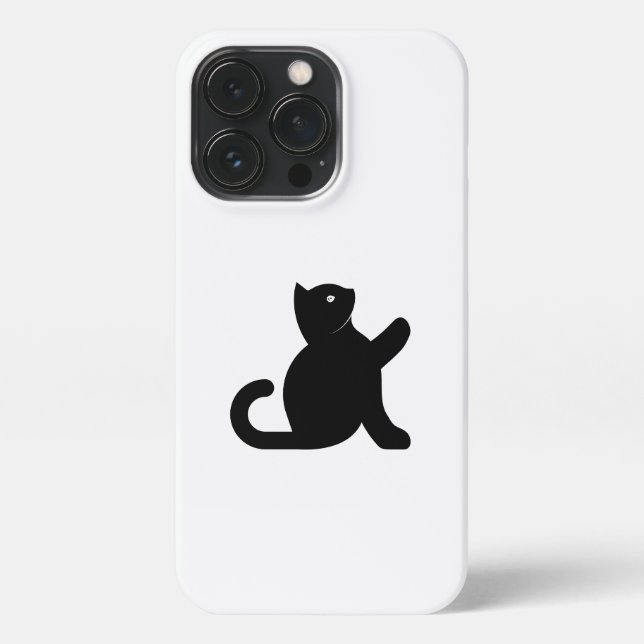 Funda Para iPhone Cat Dice Hola (Reverso)