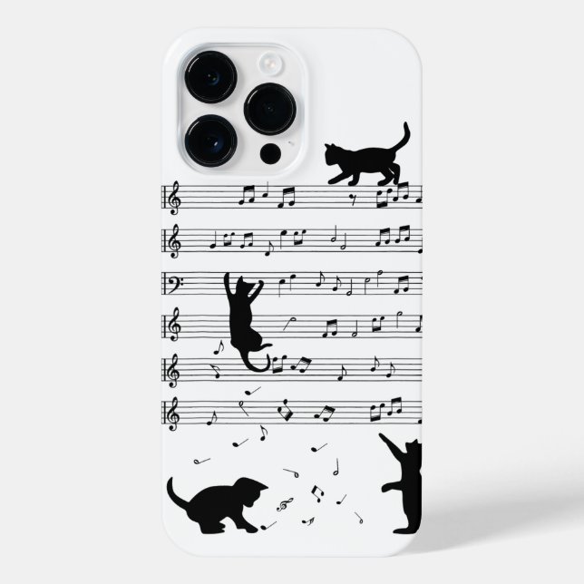 Funda Para iPhone Cat Lover Gracioso Pianista Lover (Reverso)