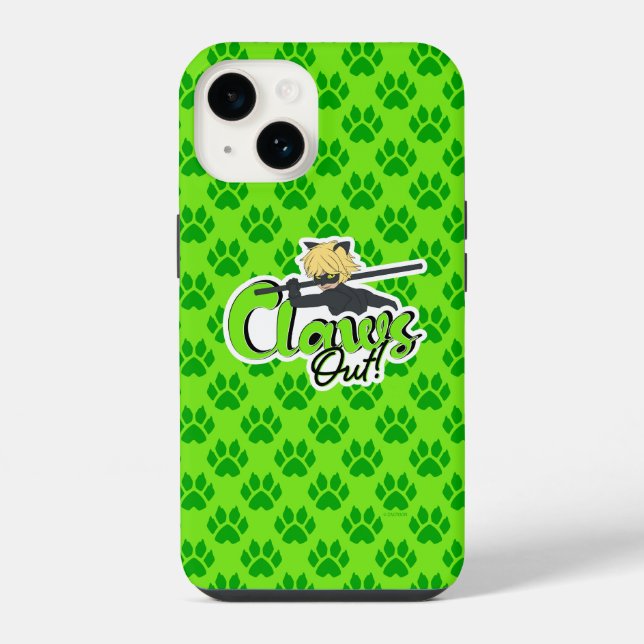 Funda Para iPhone Cat Noir | ¡Garras Fuera! (Reverso )