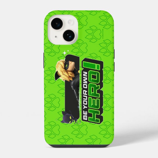 Funda Para iPhone Cat Noir | Sé tu propio héroe (Reverso )