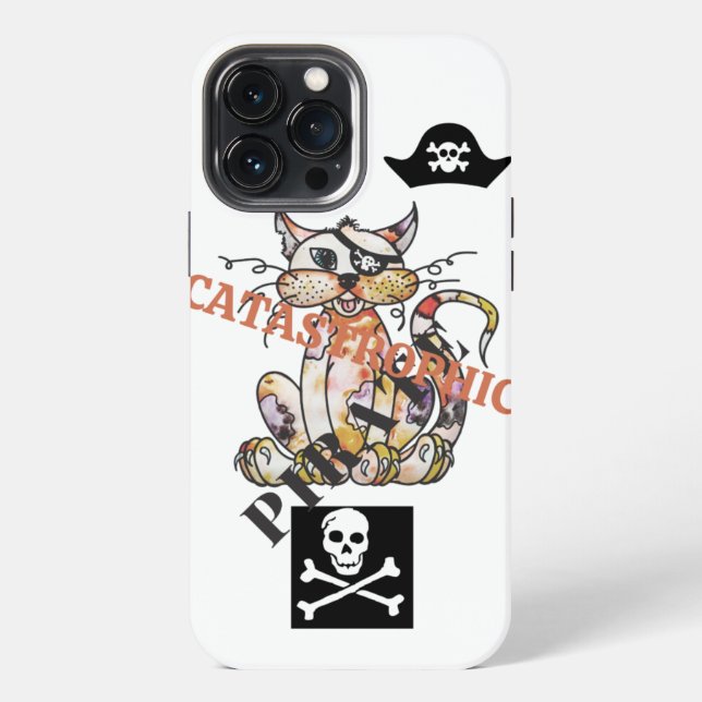 Funda Para iPhone CAT pirata catastrófico (Reverso )