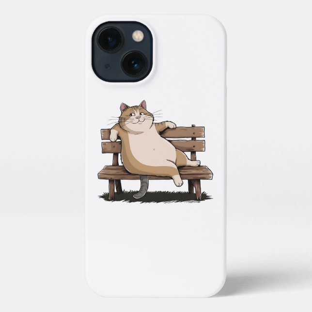 Funda Para iPhone Cat The Bench Sitter (Reverso )