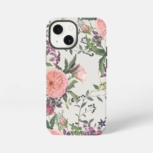 Funda Para iPhone Cath Kidston London Design flores azules (Reverso )