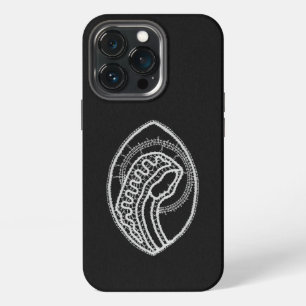 Funda Para iPhone 13 Pro Católica Beata Virgen María encaje blanco sobre ne