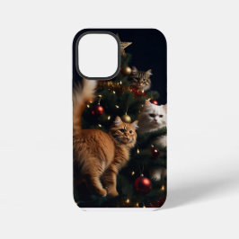Funda Para iPhone 12 Mini Cats Ornate Tree, Image , Customize, 