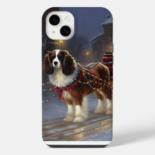 Funda Para iPhone 14 Plus Cavalier King Charles Spaniel Navidad Festiva