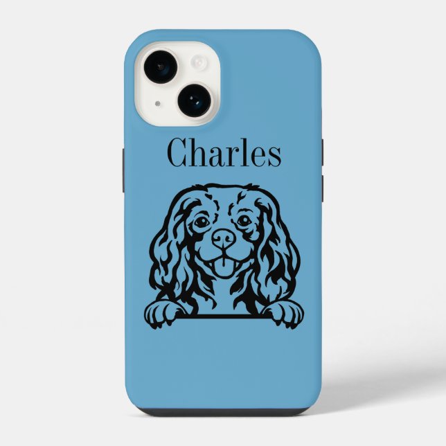 Funda Para iPhone Cavalier King Charles Spaniels (Reverso )