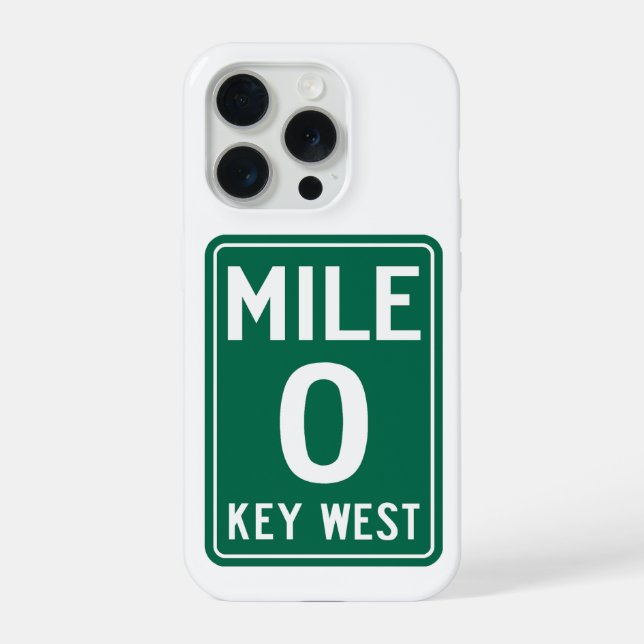 Funda Para iPhone Cayo Hueso Millha 0, Florida EE. UU. (Reverso )