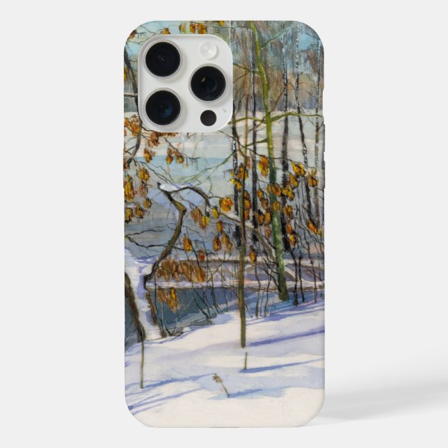 Funda Para iPhone Cayó nieve (Reverso )