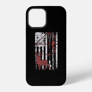 Funda Para iPhone 12 Caza con arco de la bandera americana