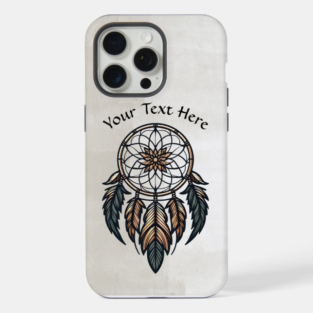 Funda Para iPhone Cazador de sueños boho (Reverso )