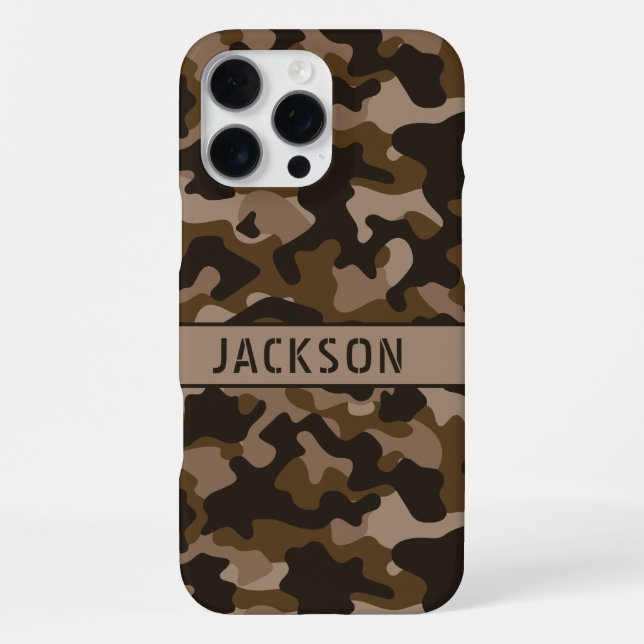 Funda Para iPhone Cazadora marrón personalizada (Reverso )
