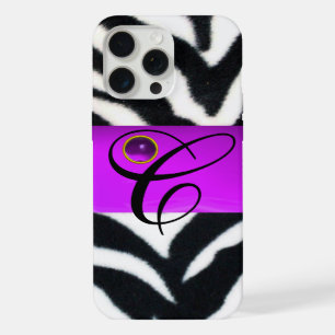 CEBRA DE PELAJE NEGRO BLANCO VIOLETA PÚRPURA MONOG