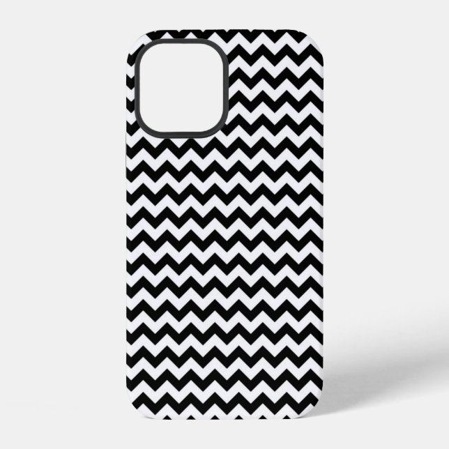 Funda Para iPhone Cebra en Zig Zag Blanco y Negro (Reverso )