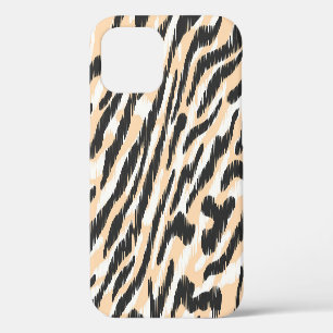Funda Para iPhone 12 Cebra Leopardo Garabato: Pelaje Vintage