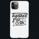 Funda Para iPhone 11Pro Max celebrating the 70th birthday<br><div class="desc">Decorative 70th special birthday with ornamental stars. Happy 70th birthday for celebrating the birthday of your loved ones for example your grandma,  grandpa,  father,  mother,  uncle or aunt. Happy 70th birthday gift idea.</div>