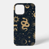Celestial boho seamless pattern 